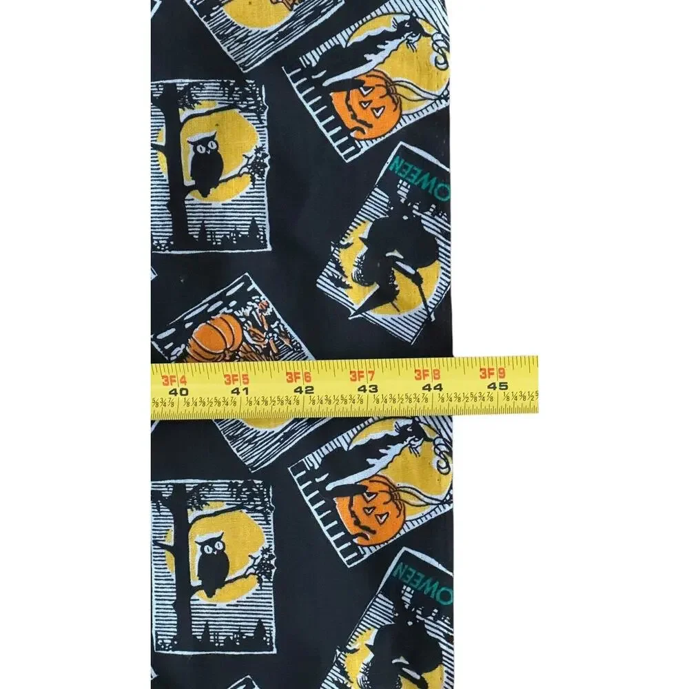 Halloween Fabric Owl Moon Witch Pumpkin Black Cat Bat Cotton Sewing ~ 150 X 88